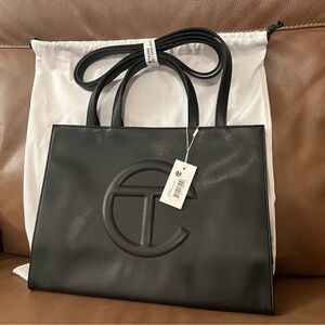 Telfar Black Shopping Bag